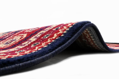 سجاده سوبر تيماء شكل مستطيل، 0.80×2 سم، صنع آلياً - احمر كحلي product image 4