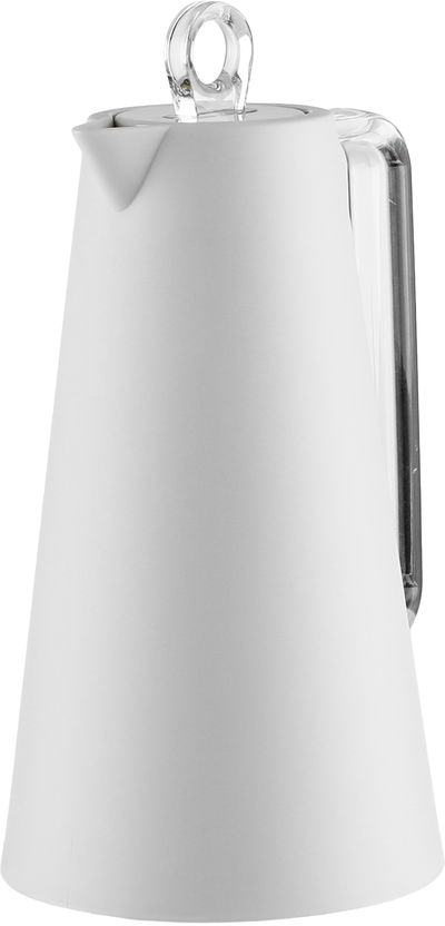 ترمس جلوري، 1 لتر، خامة داخلية زجاج، يد شفاف غطاء ضغاط - كريمي product image 3