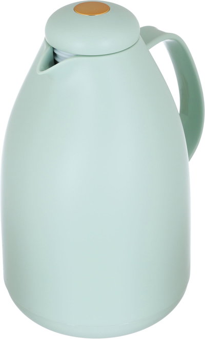 Al Saif Gallery thermos, 1.5 liters, thermal glass inner container, plastic outer shell - light green product image 3