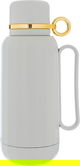 Timeless Rahal Thermos, 1 liter, thermal glass inner container, plastic outer shell - stone gray product image 1