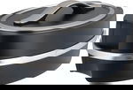 Al Saif Gallery Kanda 2 Case Set, 3 Pieces, Steel Inner Case, Oval - Black Silver product image 3