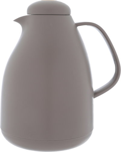 Al Saif Gallery thermos, 1 liter, thermal glass inner container, plastic outer shell - dark beige product image 2