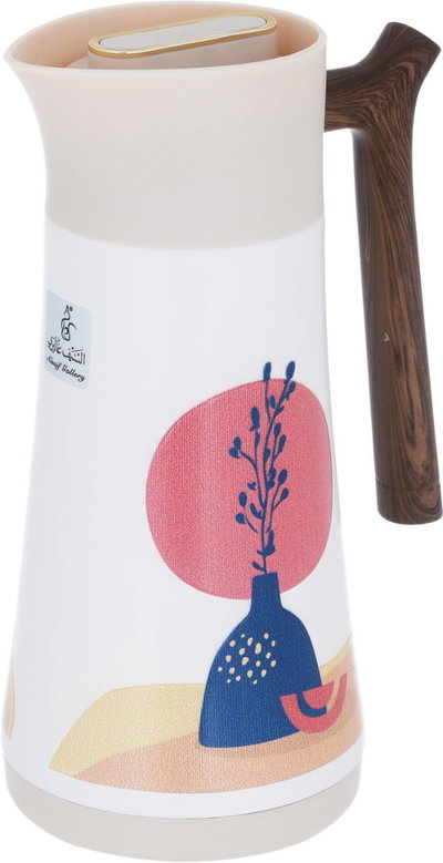 Al Saif Gallery thermos, 0.6 liters, steel inner container, steel outer shell - beige product image 3