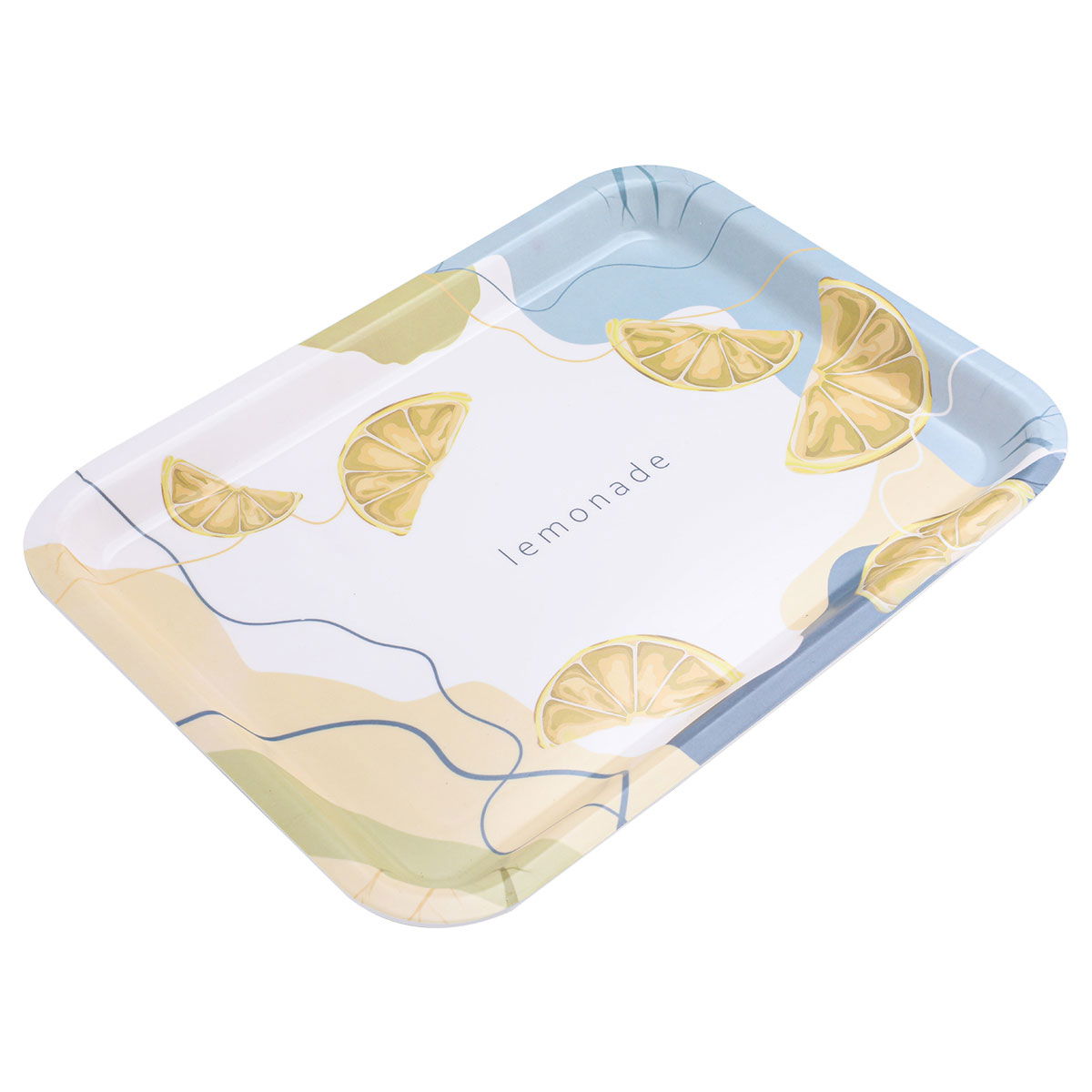 Al Saif Gallery plastic serving tray, 32.8 x 24 x 2 cm, rectangle - white product image