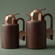 Al Saif Gallery Ikram Thermos Set, 2 Pieces, 1/1.5 Liter, Interior Material: Glass - Dark Wooden product image 1