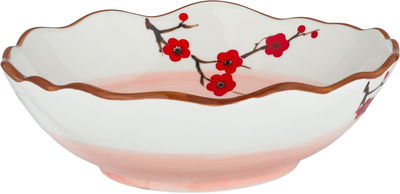 Al Saif Gallery porcelain serving plate, round, deep - colored product image 1