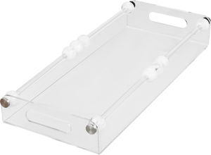 Al Saif Gallery Acrylic serving tray, 40 x 17 x 7 cm, rectangular - transparent product image 2