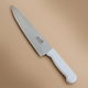 Steel knife with plastic handle, 8 inches - white product image 1