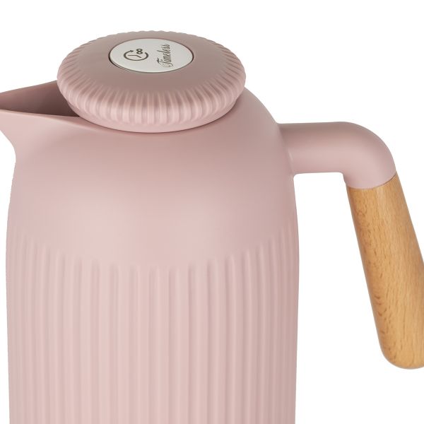 Timeless Jayda Thermos, 1 liter, with wooden handle - pink product image 3