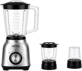 خلاط كهربائي دينكس، 1200 واط، 1.5 لتر، سرعتان، DX3239 - فضي اسود product image