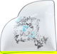 Al Saif Gallery porcelain yogurt set, 5 pieces, engraved - white product image 6