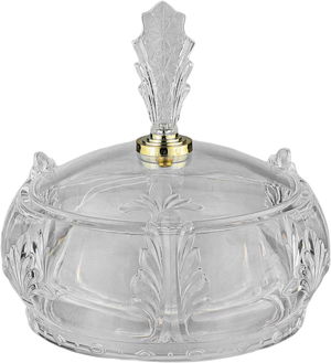 تمرية بغطاء تاج اكريليك سيف بلص، 12x12x7 سم، دائري - شفاف product image