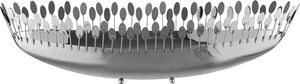 Al Saif Gallery Steel Dessert Plate, 46x20x13 cm - Silver product image