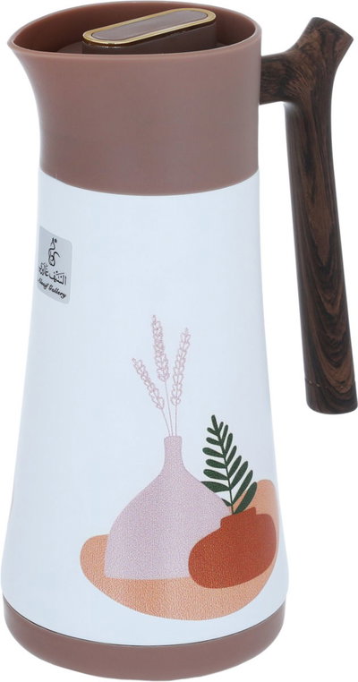 ترمس السيف غاليري، 600 ملل، حافظة داخلية استيل، هيكل خارجي استيل - بني فاتح product image 3