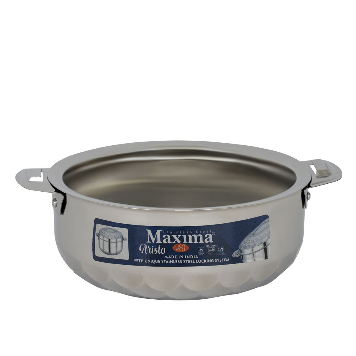 Steel Aristo Food Container, 8.5 Liters - Silver product image 2