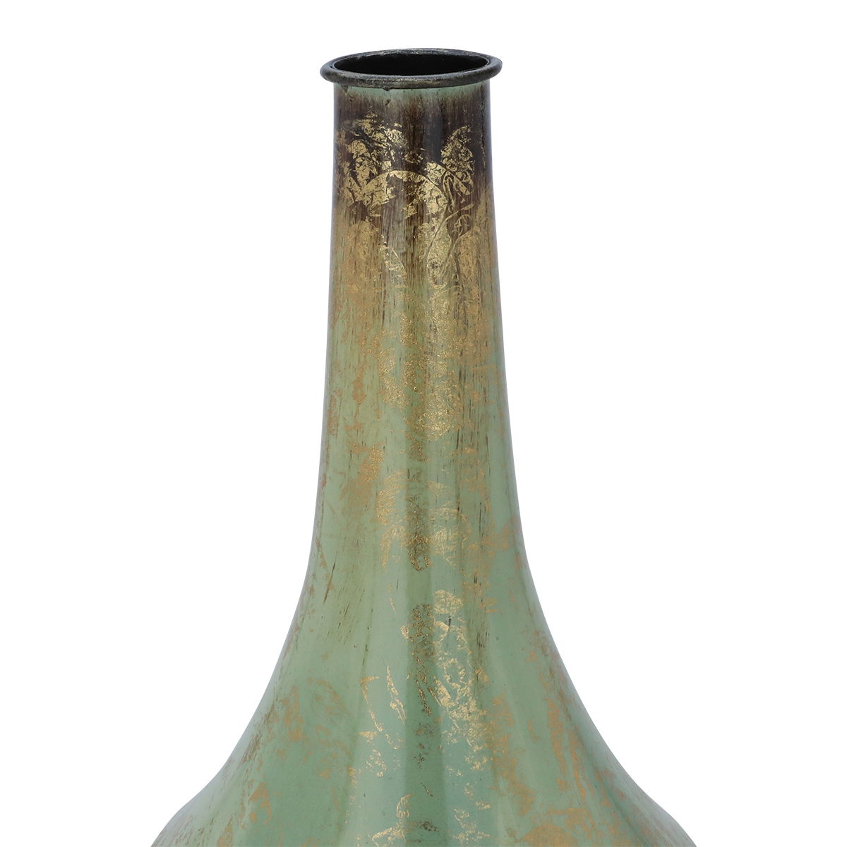 Steel Al Saif Gallery masterpiece vase, 22x5x62 cm - gold product image 3