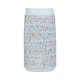 Rwad Alailah Porcelain Decorative Vase, 16 x 12 x 12 cm, cylindrical - golden white product image 1