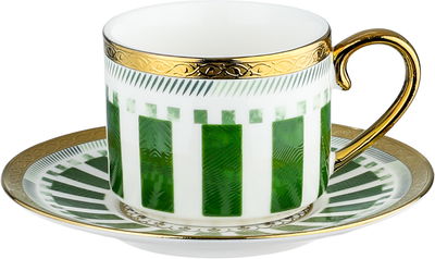 طقم فناجين قهوة تركي مع صحون بورسلان السيف غاليري، 12 قطعة، 90 مل - متعدد الالوان product image 2