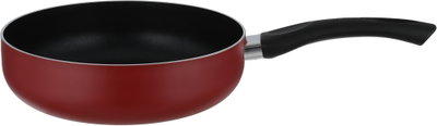 Mr.Cook Deep Teflon Frying Pan, 28 cm, Black Handle - Red product image 4