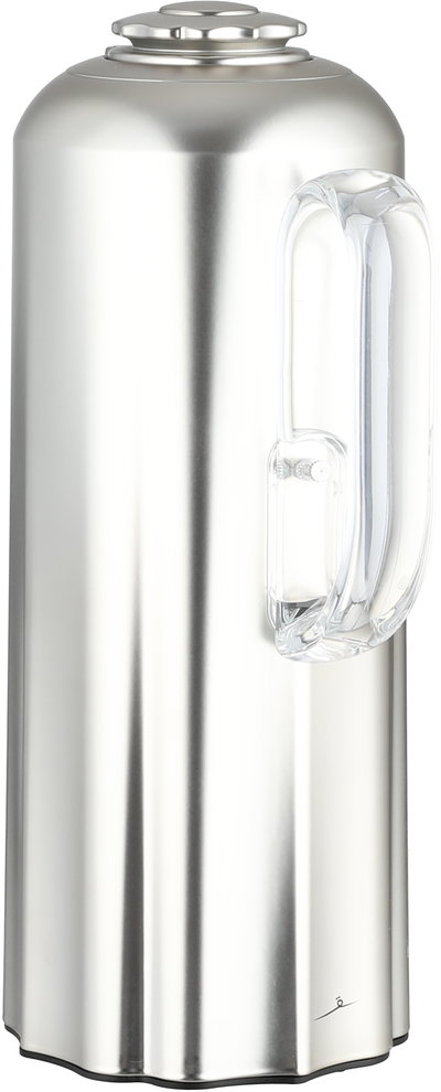 طقم ترامس نجدية السيف غاليري، 1 / 1 لتر، 2 قطعة، حافظة داخلية زجاج، يد شفاف، ضغاط - فضي مطفي product image 3