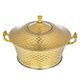 Al Saif Gallery Kenza Steel Food Container, 24 cm - Gold product image 2