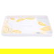 Al Saif Gallery Plastic Serving Tray, 39x27x3 cm, Rectangle, Lemon Pattern, Large - White product image 1