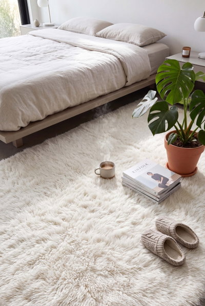 سجاده ميلو شكل مستطيل، 0.80×1.20 سم، صنع آلياً - رمادي فاتح product image 2