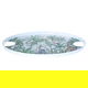 Tofariya Al Saif Gallery porcelain dessert presentation, 31X2 cm, green wood, with two handles - white product image 1