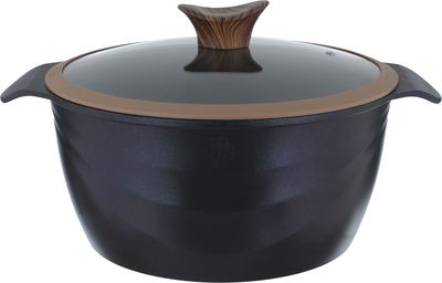 طقم قدور جرانيت نيوكلاين، 10 قطع، غطاء زجاج - ازرق غامق product image 11