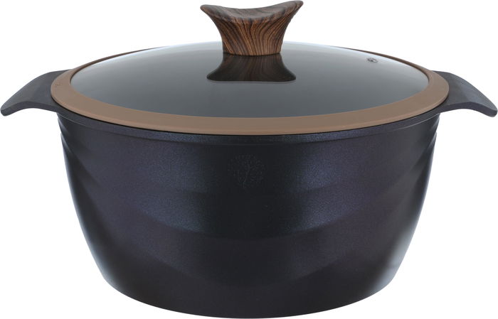 طقم قدور جرانيت نيوكلاين، 10 قطع، غطاء زجاج - ازرق غامق product image 11