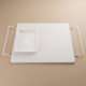 لوح تقطيع بلاستيك السيف غاليري، بمصفاة - أبيض product image 1