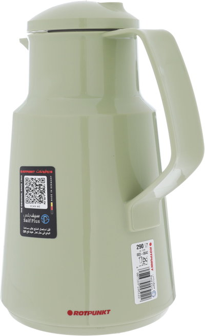Rotpont thermos, 1 liter, glass inner container, plastic outer shell - olive green product image 3