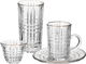 طقم بيالات شاي وقهوة زجاج السيف غاليري، 30 قطعة - شفاف product image 1