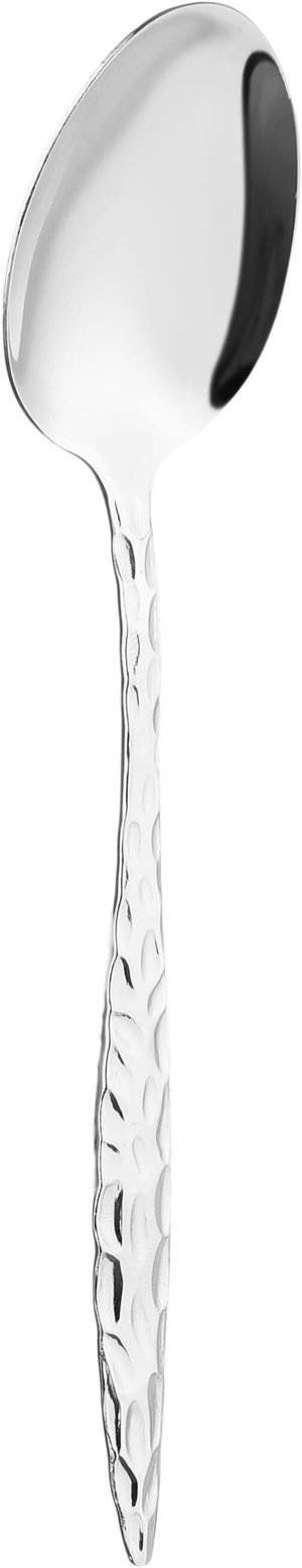 Al Saif Gallery steel tea spoons, square pattern, 6 pieces - silver product image 2