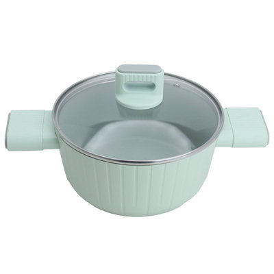 طقم قدور ألمنيوم بغطاء زجاج روبوست، 7 قطع - أخضر فاتح product image 5