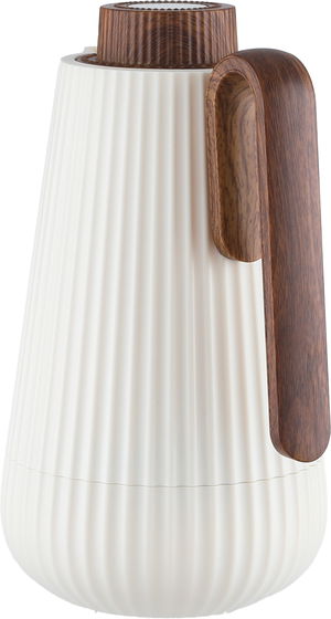 ترمس سمو جلوري، 0.7 لتر، يد خشبي، الخامة الداخلية زجاج، ضغاط - بيج خشبي product image 2