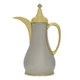 Al Saif Gallery Laura thermos set, 1/1 liter, 2 pieces, thermal glass inner shell, stainless steel outer shell - silver gold product image 2