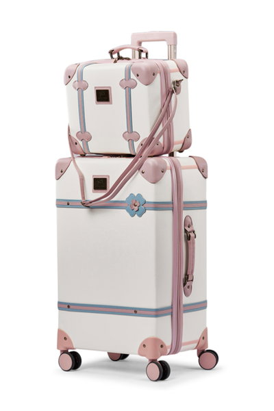 Limra LMA-60210 Artificial Leather Luggage Set, 4 Sizes, 4 Wheels, 360 Degree Rotating - Beige Pink product image 3
