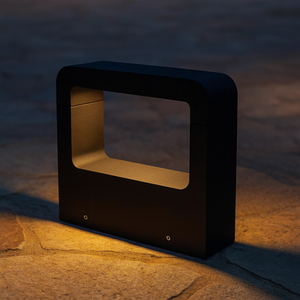 Norco Aluminum and Glass Garden Light, 16x16 cm, 3000 Kelvin, 7 Watts - Black product image