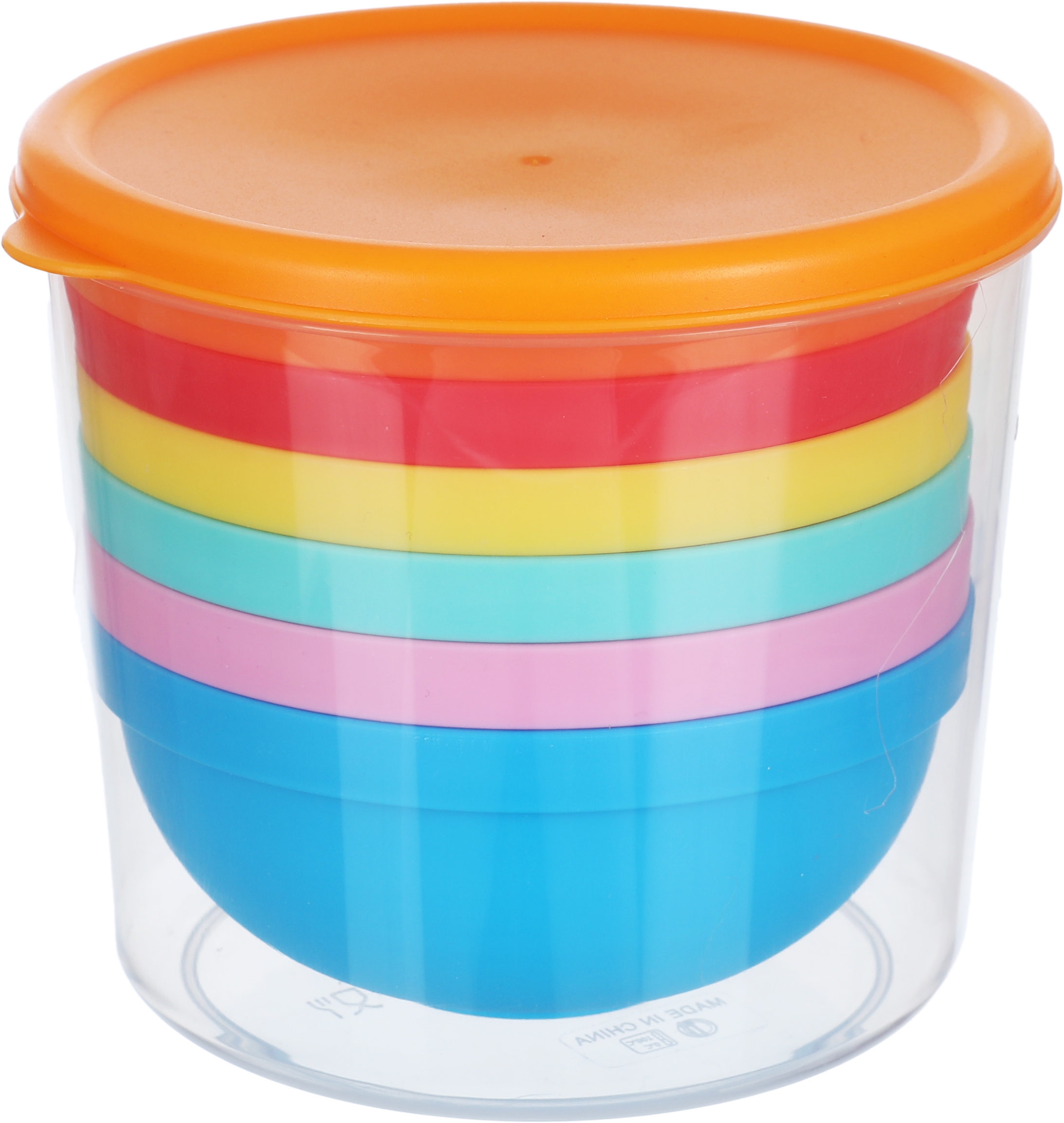 Al Saif Gallery Plastic Bowl Set, 6 Pieces - Multi Color product image