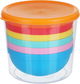 Al Saif Gallery Plastic Bowl Set, 6 Pieces - Multi Color product image 1