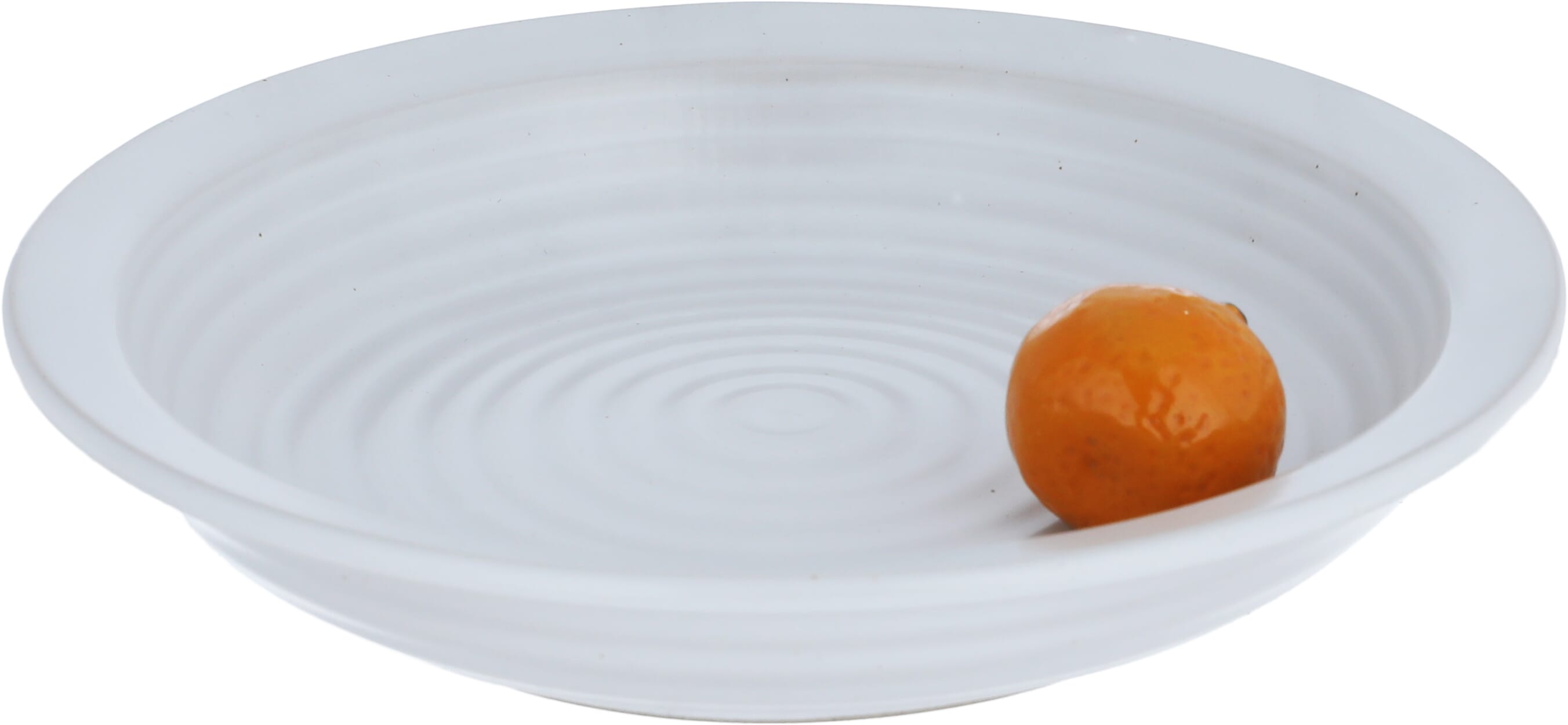 Al Saif Gallery porcelain soup bowl, 19.2 x 19.2 x 4.2 cm, decorated with orange - white product image 2