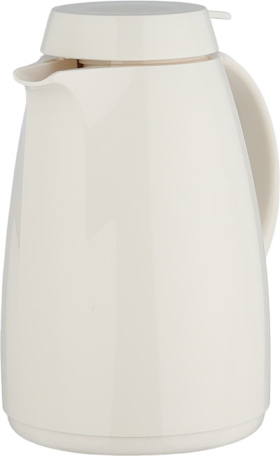 Helios German Thermos, 0.6 Liter, Glass Inner Container, Push Button, Self-Service - Creamy product image 4