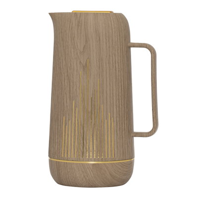 Glory Harmony Glass Thermos, 1 liter, plastic-wooden outer shell product image 1