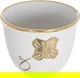 Royal Glass Areej Porcelain Coffee Cups and Teapots Set, 0.09/0.2 L, Saucers, Spoons, 24 Pieces - clear White product image 2