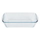 Pyrex glass oven tray, 28 cm, rectangular, French - transparent product image 3