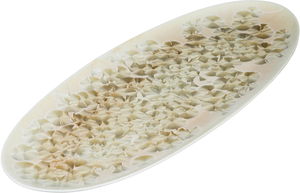 Al Saif Gallery Porcelain Plate, 45.7x20x2 cm, Oval - White Pink product image