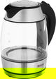 غلاية كهربائية زجاج إديسون، 2200-1850 واط، 1.8 لتر، HHB1751 - فضي اسود product image 2