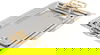 Al Saif Gallery 3-Piece Stainless Steel Toothbrush Set with Gold Handle, Rectangular - Silver product image 1