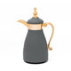 Al Saif Gallery Carmen thermos set, 1/0.7 litre, 2 pieces, thermal glass inner container, stainless steel outer shell - golden gray product image 2